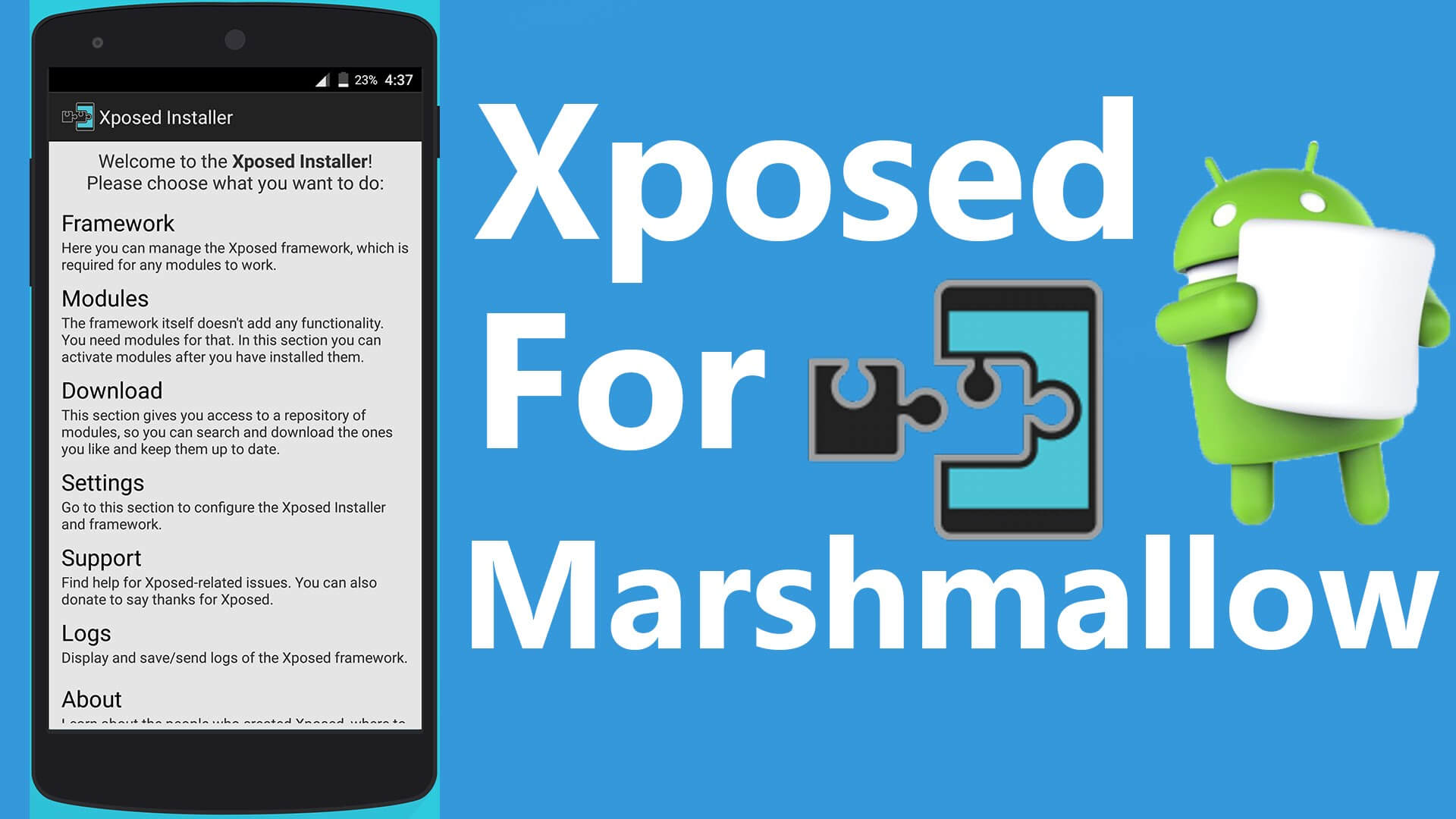 How to Install Xposed Framework in Android Marshmallow Tech News. 