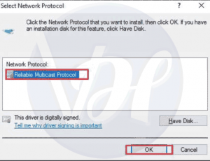 Fix: One Or More Network Protocols Are Missing On This Computer