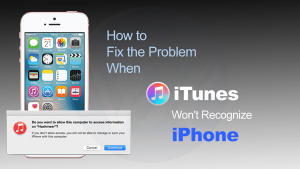 How to Fix the Problem When iTunes Wont Recognize iPhone How to Fix iTunes Won't Recognize iPhone Error