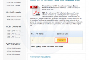 How to Convert Kindle to PDF Format For Free?