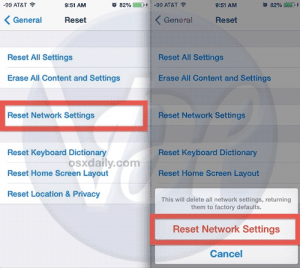 How to Reset Network Settings in iPhone