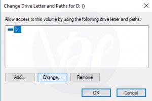 Change Drive Letter