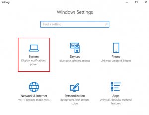 System Option
