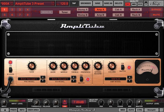 Amplitube Custom Shop